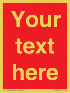 Custom Prohibition: Blank (red) sign